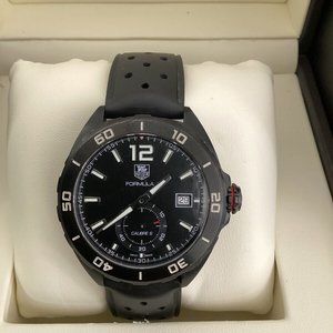 Tag Heuer Formula 1 Calibre 6 41mm Black Stainless Automatic Wristwatch WAZ2112